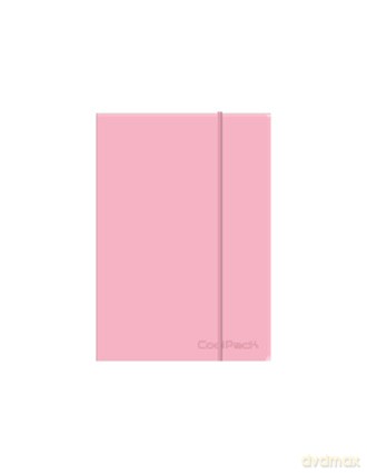 Brulion A5 80k linia z gumką Coolpack pastel powder pink
