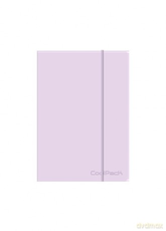 Brulion A5 80k linia z gumką Coolpack pastel powder purple