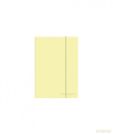 Brulion A5 80k linia z gumką Coolpack pastel powder yellow