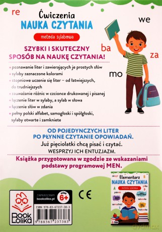 Ćwiczenia. Nauka czytania. Metoda sylabowa - Opracowanie zbiorowe [KSIĄŻKA]