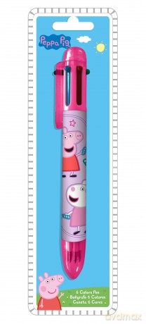Długopis 6 kolorów Peppa Pig PP17108