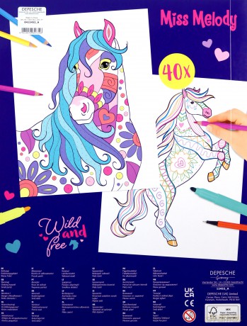 Kolorowanka Colour Design Miss Melody 12452A