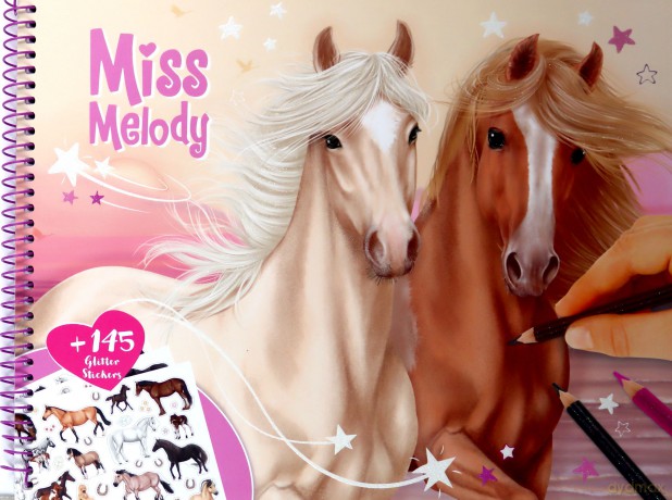 Kolorowanka z naklejkami Miss Melody 12479A