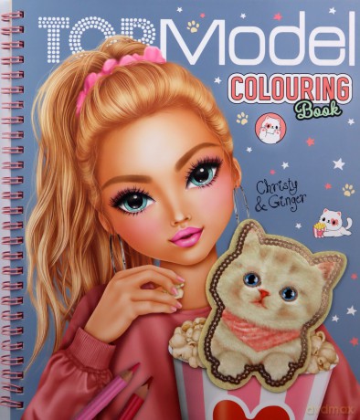 Kolorowanka z pluszowym kotkiem TOPModel 12434A