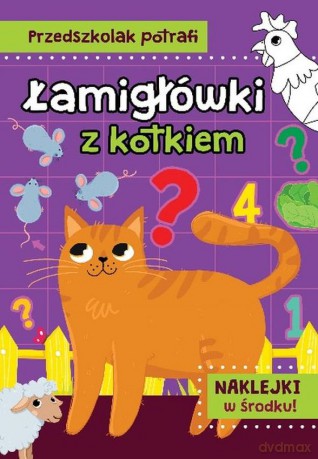 Łamigłówki z kotkiem. Przedszkolak potrafi - Elżbieta Korolkiewicz [KSIĄŻKA]
