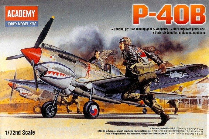 ACADEMY Curtiss P40B Tomahawk 1655 [MODELARSTWO]