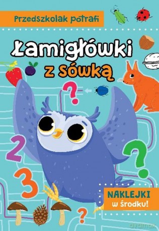 Łamigłówki z sówką. Przedszkolak potrafi - Natalia Kawałko-Dzikowska [KSIĄŻKA]