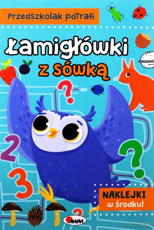 Łamigłówki z sówką. Przedszkolak potrafi - Natalia Kawałko-Dzikowska [KSIĄŻKA]