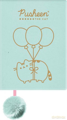 Notes pluszowy A5 96k linia Pusheen miętowy
