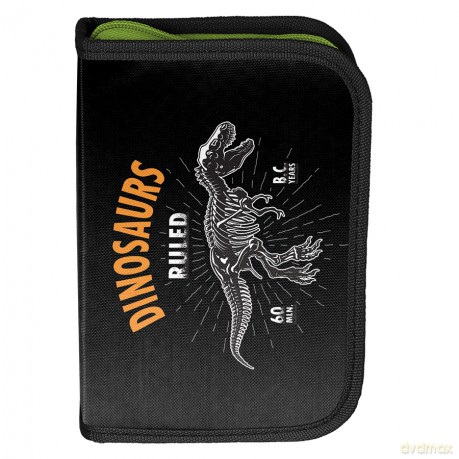 Piórnik 1-komorowy bez wyposażeniem Dinosaur BR-P001-4BW