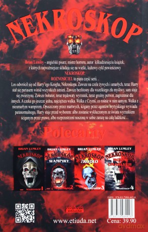 Roznosiciel. Nekroskop 5 - Brian Lumley [KSIĄŻKA]