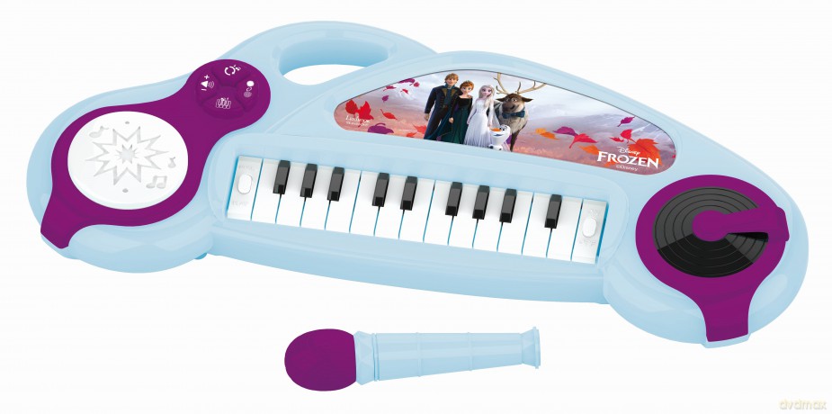 Zabawne elektroniczne klawiatury Disney Frozen z mikrofonem 22 klawisze K704FZ