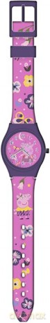 Zegarek analogowy Peppa Pig w metalowym opakowaniu PP17021M