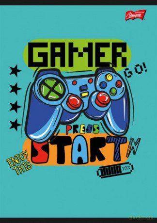 Zeszyt A5 16k kratka gamepad mix pakiet 15 sztuk