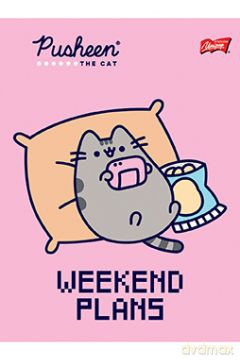 Zeszyt A5 32k. 3-linia linia dwukolorowa PUSHEEN mix pakiet 15 szt.