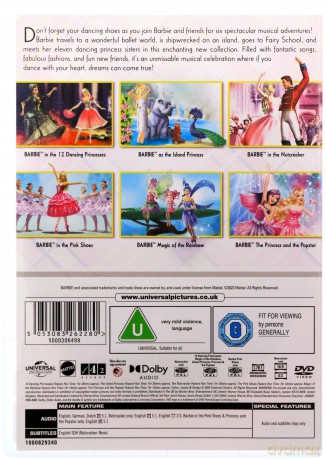 Barbie Dancing Princess Collection (6 Films) [DVD]