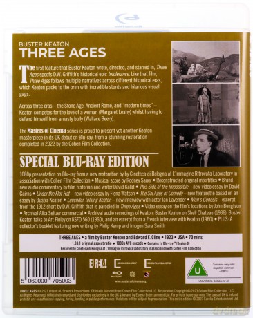 Buster Keaton - Three Ages (Limited) (Trzy wieki) [Blu-Ray]