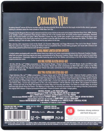 Carlitos Way (Limited) (Życie Carlita) [Blu-ray 4K]+[Blu-Ray]