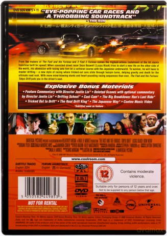 Fast and Furious 3 - The Fast And The Furious - Tokyo Drift [DVD]