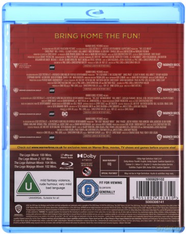 Lego Movie Collection (4 Films) [Blu-Ray]