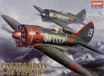 ACADEMY Polikarpov I16 Typ 18 2170 [MODELARSTWO]