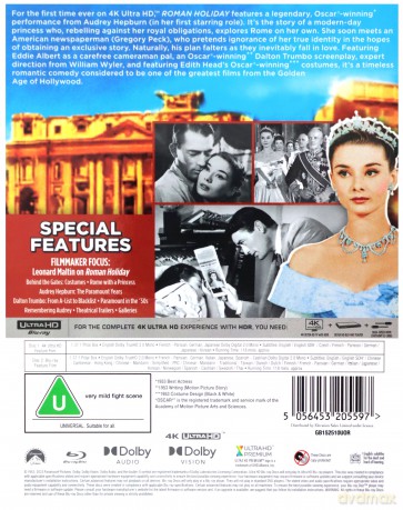 Roman Holiday (Rzymskie wakacje) [Blu-Ray 4K]