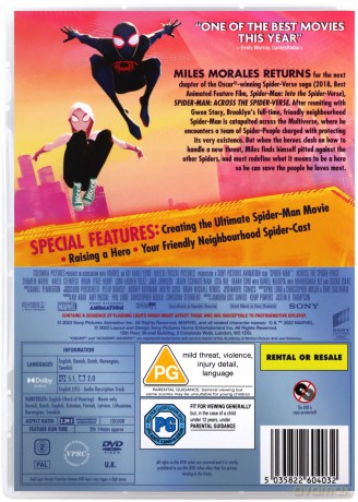 Spider-Man - Across The Spider-Verse (Spider-Man: Poprzez multiwersum) [DVD]