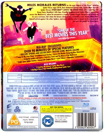 Spider-Man - Across The Spider-Verse (Spider-Man: Poprzez multiwersum) (steelbook) [Blu-Ray]