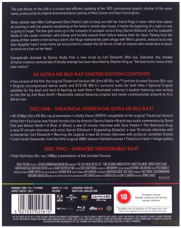 The Last House On The Left (Limited) (Ostatni dom po lewej) [Blu-Ray 4K]