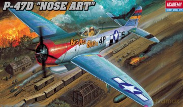 ACADEMY P47D Thunderbolt Nose Art 2211 [MODELARSTWO]