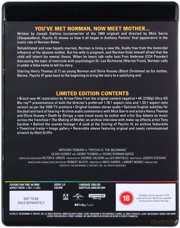 The Psycho Collection (Limited) [BOX] [4xBlu-ray 4K]+[Blu-Ray]