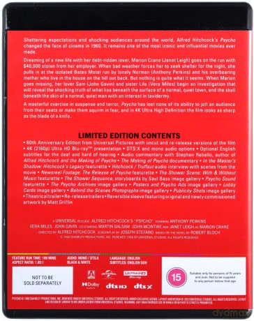 The Psycho Collection (Limited) [BOX] [4xBlu-ray 4K]+[Blu-Ray]