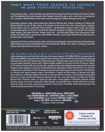 Weird Science (Limited) (Dziewczyna z komputera) [Blu-Ray 4K]
