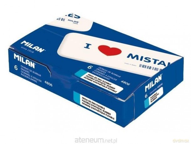 Gumka syntetyczna I Love Mistakes (6szt)