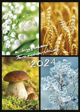 Kalendarz 2024 z ks. Twardowskim - 4 pory roku [KALENDARZ]