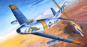 ACADEMY F86F U.S. Air Force (The Huff) 12234 [MODELARSTWO]