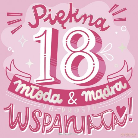 Karnet Urodziny 18