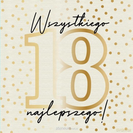 Karnet Urodziny 18