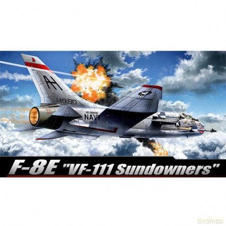 ACADEMY F8E VF111 Sundowners 12434 [MODELARSTWO]