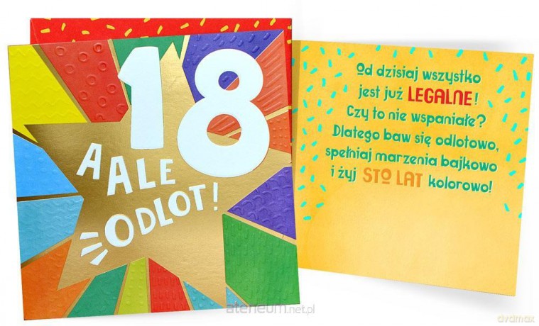 Karnet Urodziny 18