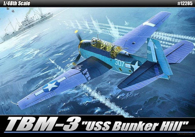 ACADEMY TBM3 USS Bunker Hill 12285 [MODELARSTWO]