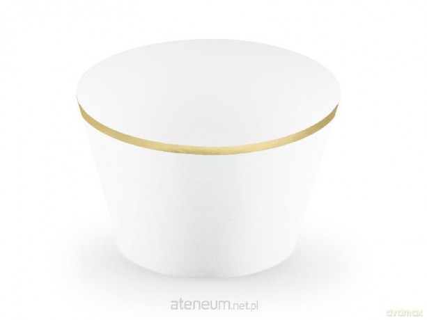 Papilotki na muffinki białe 6szt