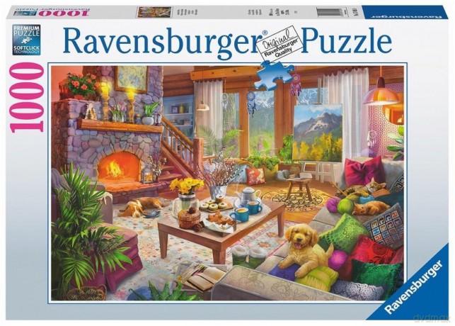 RAVENSBURGER 1000 el. Przytulny pokój [PUZZLE]