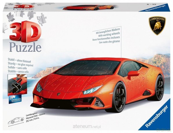 RAVENSBURGER Puzzle 3D Lamborghini Huracan Evo arancio [PUZZLE]