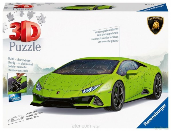 RAVENSBURGER Puzzle 3D Lamborghini Huracn Evo verde [PUZZLE]