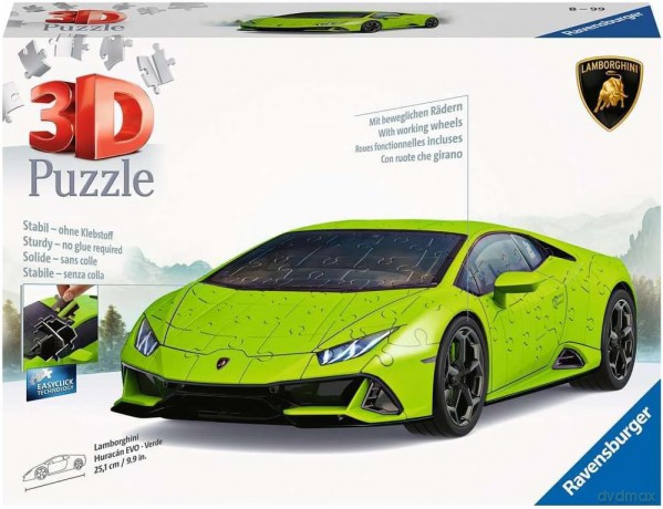 RAVENSBURGER Puzzle 3D Lamborghini Huracn Evo verde [PUZZLE]