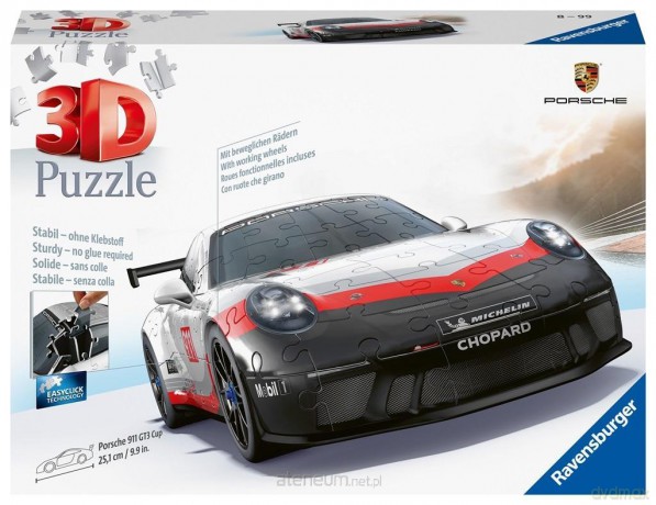 RAVENSBURGER Puzzle 3D Porsche 911 GT3 CUP [PUZZLE]