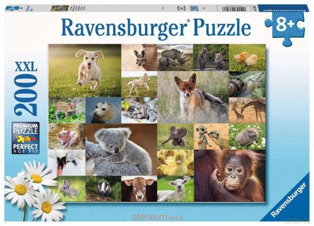 RAVENSBURGER Puzzle dla dzieci 200 el. Zwierzątka [PUZZLE]