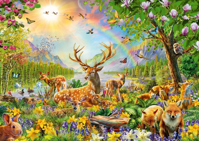 RAVENSBURGER Puzzle dla dzieci: 200 el. Leśne zwierzęta [PUZZLE]
