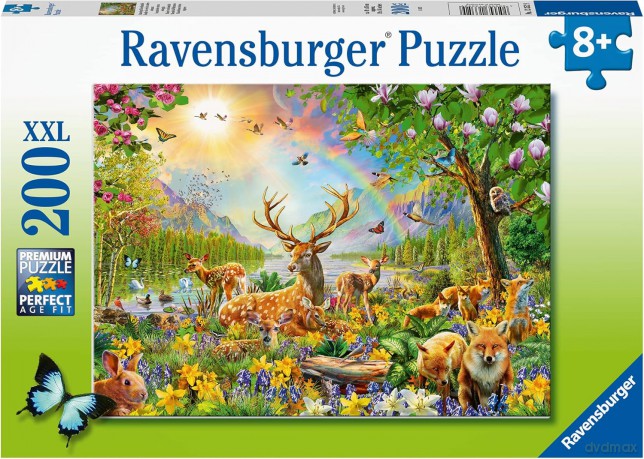 RAVENSBURGER Puzzle dla dzieci: 200 el. Leśne zwierzęta [PUZZLE]